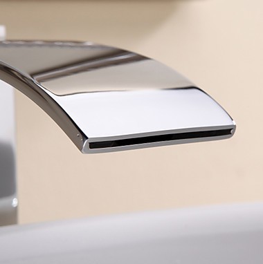 waterfall bathroom faucet tall single hole single handle deck mounted mixer water taps and cold basin faucet