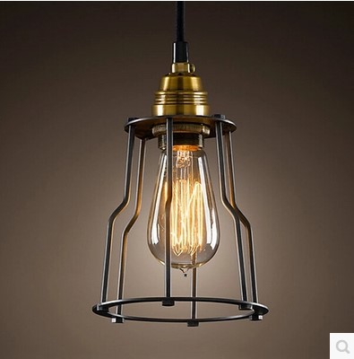 60w edison loft vintage lamp industrial pendant light fixtures metal lampshade indoor lighting