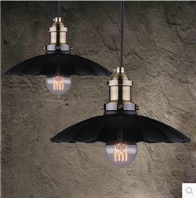 60w edison retro loft style vintage pendant lamp industrial lighting,hanglamp black iron painting pendente de teto