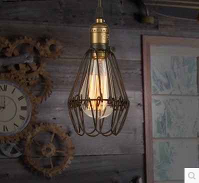 60w loft vintage pendant lamp industrial lighting fixtures edison in american country style,pendente de teto