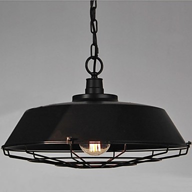 60w retro loft style edison bulb vintage industrial pendant lighting lamp for home with black metal shade