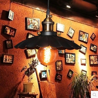 60w retro loft style vintage lighting industrial pendant light fixtures edison lamp in american country style