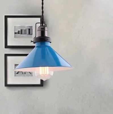 american country style vintage pendant light fixtures for dinning room with bule lampshade ,foscarini industrial lamp