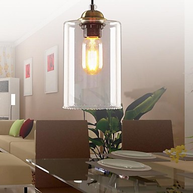 glass edison bulb loft style vintage industrial pendant lights lamp with 1 light