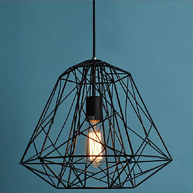 luminaire hive loft style vintage industrial pendant lights lamp with creative black iron painting