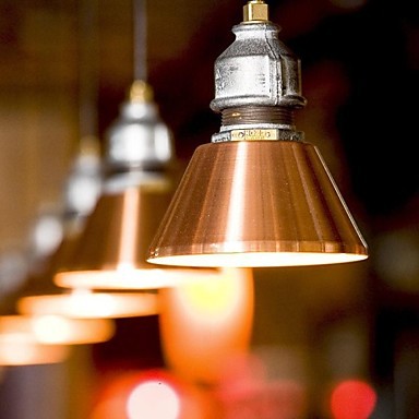 luminaire pipe design led vintage pendant lights lamp, iron painting