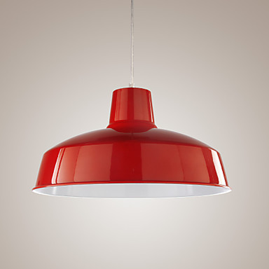 pendente handing modern red pendant lights lamp anti-rust shade,lustres de salateto