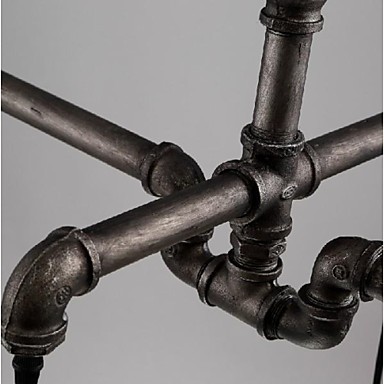 retro loft style water pipe vintage industrial pendant lamp light in iron shade,lustres de sala teto