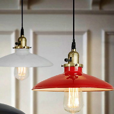rustic red metal american style edison loft vintage industrial pendant lights lamp,lustres de sala luminaire