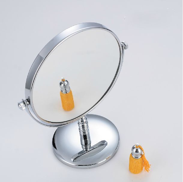 6 inch brass whole bathroom dual side table magnifying makeup shaving & cosmetic mirror oval shape bath mirror lady gift 246