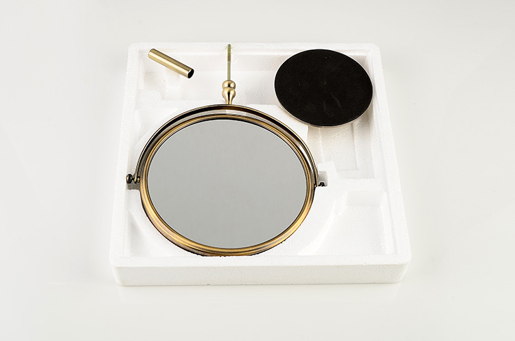 8" dual makeup mirrors 1:1 and 1:3 magnifier 360 degree hd cosmetic bathroom double faced bath mirror desktop mirror 728f