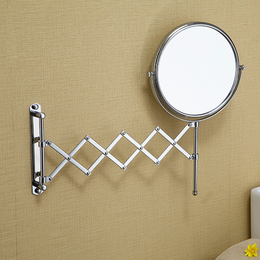 8" espelho banheiro solid brass chrome bathroom cosmetic mirror in wall mounted mirrors bathroom accessories 1228
