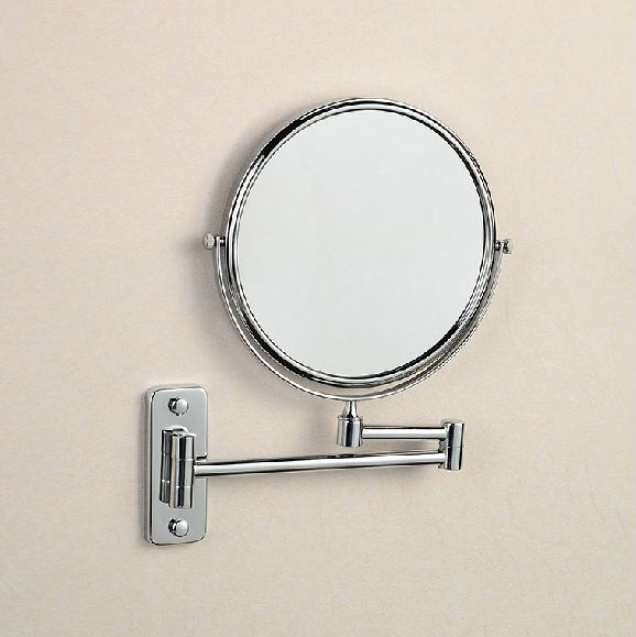 mother's day lady gift bathroom wall mounted double side round 3x to 1x magnify makeup mirror bathroom furniture 1208