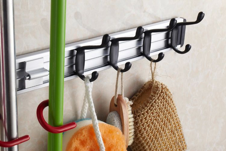 very practical multifunctional mop frame, broom rack, home decoration usefull bathroom accessories hj-0717