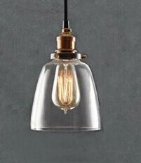 sample order to usa with edison bulb 110v vintage glass shade art home decoration e27 fitting pendant lamp