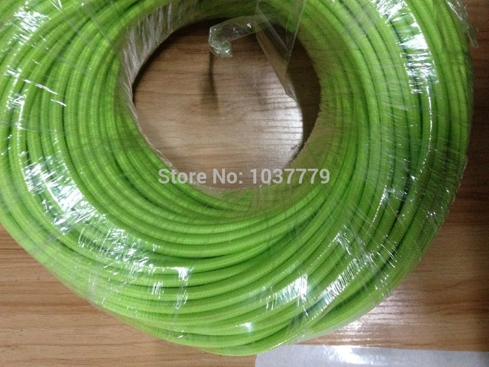 to usa by ups 60meters colorful fabric wire lighting accessories edison bulb diy pendant cloth cable