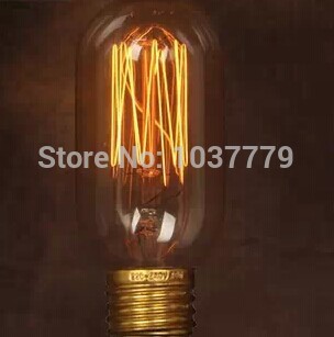to usa whole price 50pcs /lot t45 old style edison filament bulb e27 vintage handmade art decorative lamps