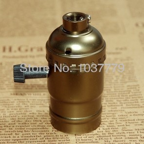 100pcs/lot brown bronze color aluminum e27 vintage pendant lamp accessories lampholder