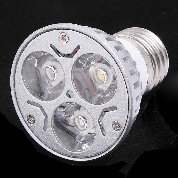 5pcs/lot led spotlight e27 220v/110v 3w 270lm warm white/whire led lamp spot light