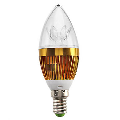 6pcs/lot e14 led candle light ac110/220v 3w 270lm warm white/whire led lamp bulb e14