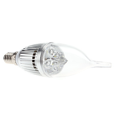 6pcs/lot led candle light lamp bulb e14 4w ac110/220v warm white/white