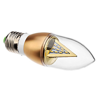 6pcs/lot led candle light lamp bulb e27 4w 30x3014smd 360lm ac110/220v warm white/white