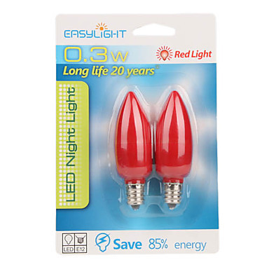 6pcs/lot led e14 candle light ac110/220v 0.5w warm white/whire lamp bulb e14