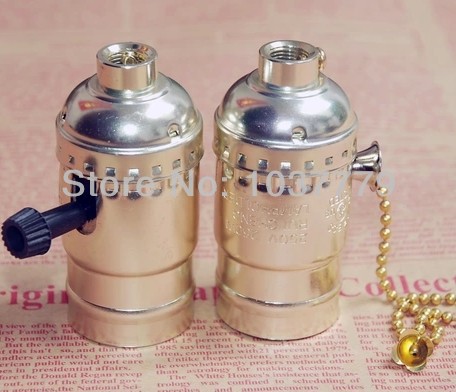 8pcs/lot silver color aluminum e27 pendant lamp accessories lamp holder