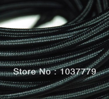 black color fabric cable