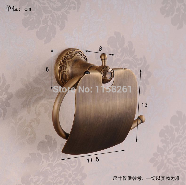 antique bronze finishing paper holder/roll holder/tissue holder, brass construction bathroom accessories banheiro hj-1107k