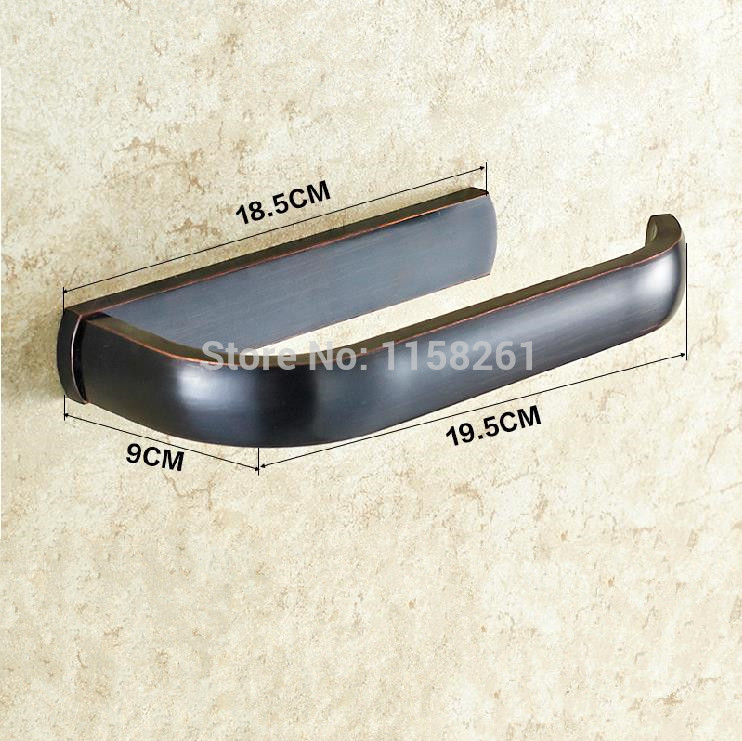 bathroom accessories products solid brass black toilet paper holder,roll holder,tissue holder f81351r