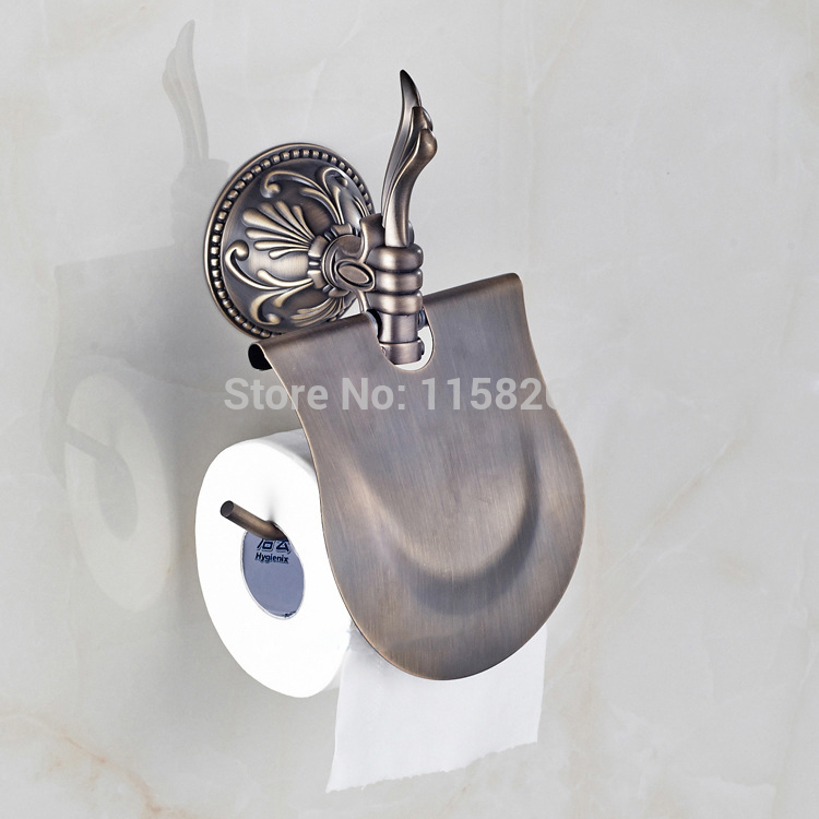 bathroom accessories solid brass antique paper holder,bathroom paper holder,paper rack zp-9351f