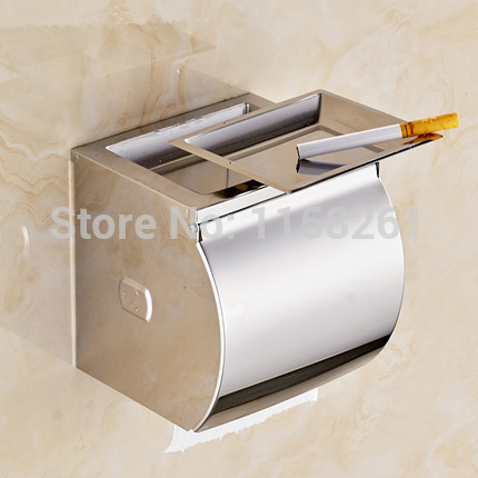 bathroom tissue box stainless steel waterproof tissue box paper holder paper holder toilet paper holder belt ashtray bk 6806-12
