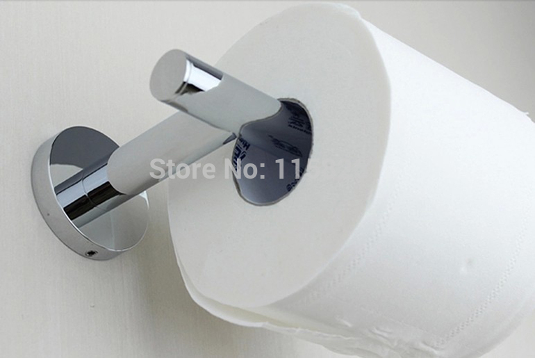 toilet paper holder bathroom accessories products solid brass chrome finish,toilet roll holder, holder without cover fm-1286w