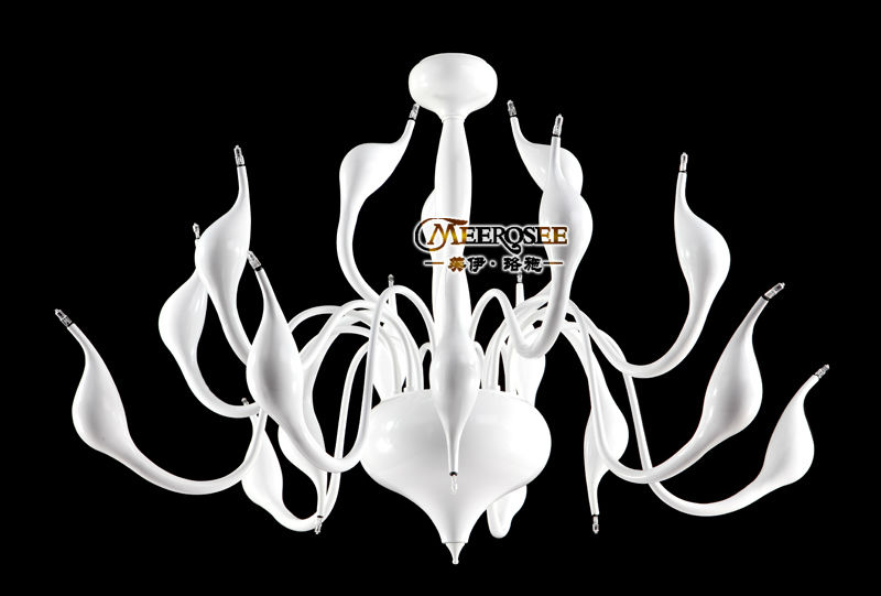 18 light fashion white swan pendant lamp/light/light fitting black swan pendant lamp whole /retail fast