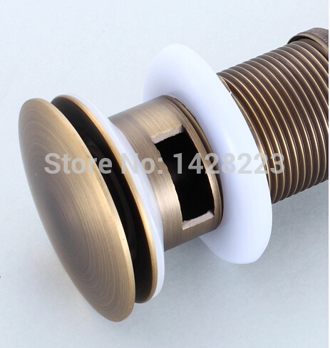 brass basin push down pop up drain 3 pattern for choice a706