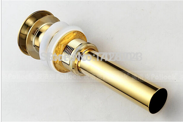 golden & rose gold brass basin pop up drain basin sink waste drainer