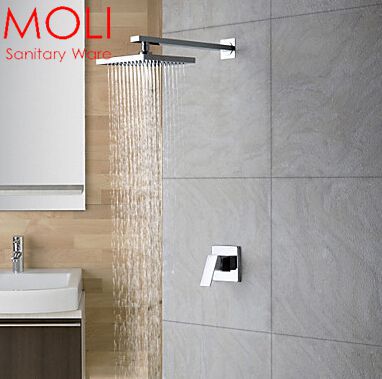 el shower set wall mounted rain shower with 8" shower head