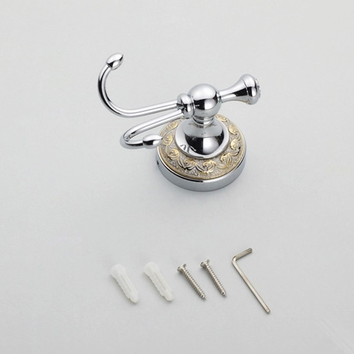 bathroom accessories chrome brass robe hook wall mount clothes towel hanger hook up st-3832