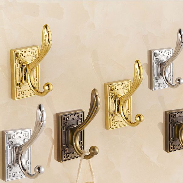 new design robe hook,clothes hook,solid brass construction with golden/silver/antique bronze finish bath accessory 406