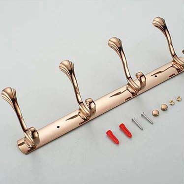new design robe hook,clothes hook,solid brass construction with rose golden finish bathroom accessories home decoration395e