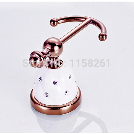 robe hook,clothes hook,solid brass construction rose golden finish bath hardware accessory home decoration 5301