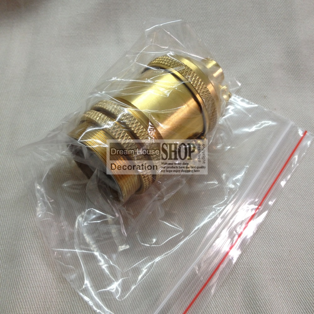 e26e27 socket brass lamp base copper zipper lamp holder e27 led bulb base e26/e27/ul/110v/220v chain switch retail