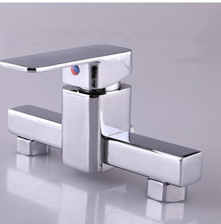 bathroom square shower tap faucet 4" connector, 15cm hole distance - Click Image to Close
