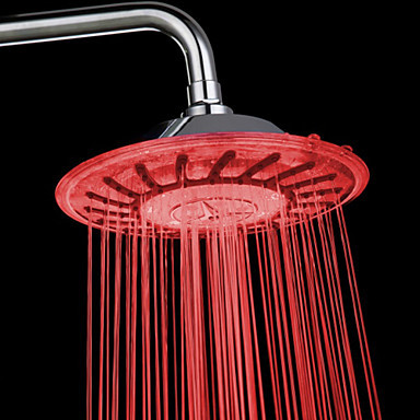 8 inch water saving rainfall led shower head contemporary abs color changing ,grohe chuveiro ducha quadrado