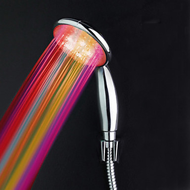 chrome finish color changing water saving rain led shower head ,chuveiro ducha quadrado