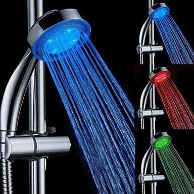 water saving rainfall bathroom led hand hand shower head led 3 colors changing,grohe chuveiro ducha quadrado