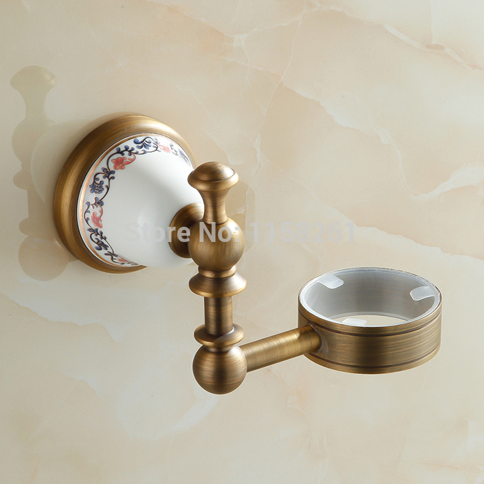 bathroom accessories euro style antique brass single soap dish soap holder ceramic holder wall mount newly 3321f