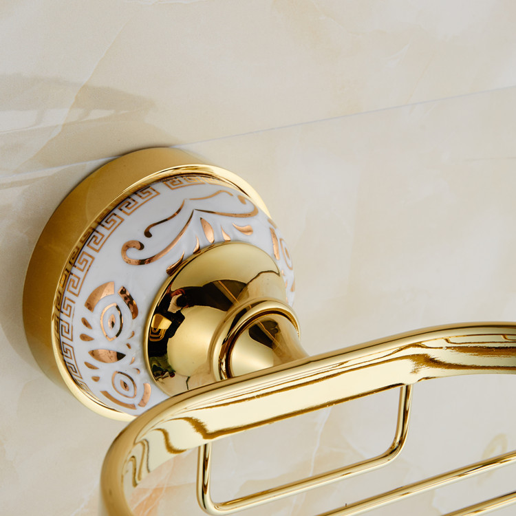 modern wall mounted golden brass bathroom accessories soap dishes bathroom soap dish holder jr-503k