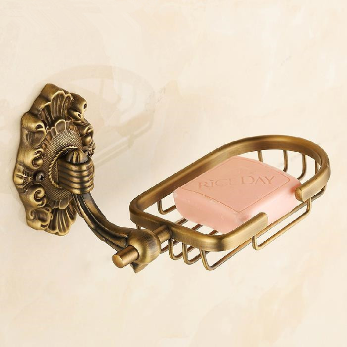 new arrival whole and retail antique brass bathroom soap dish holder basket holder wall mounted hc-30f